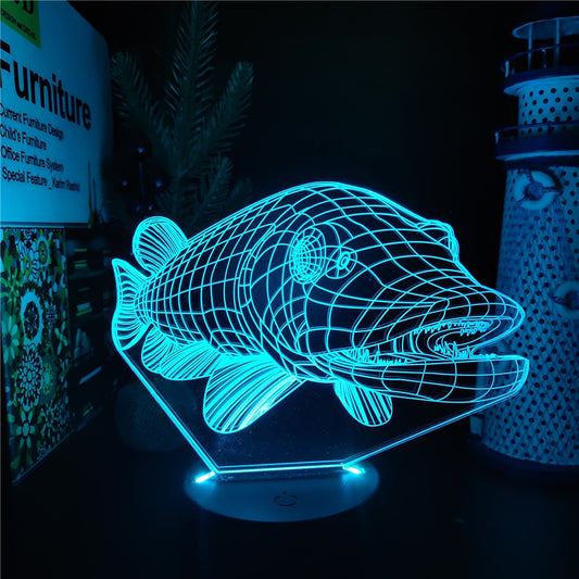 Northern Pike 3D Lamp